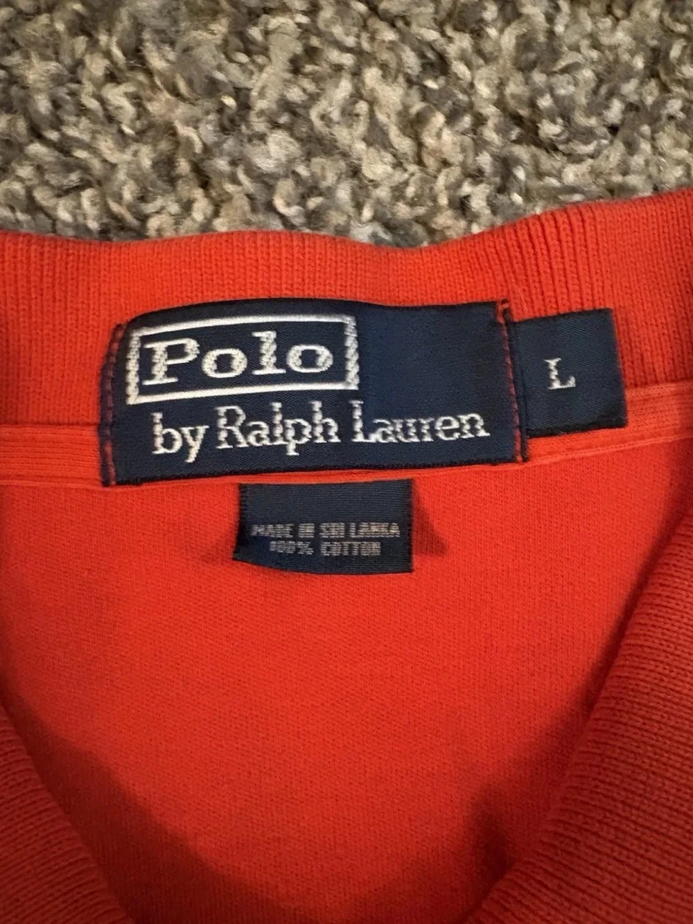 Polo by Ralph Lauren Orange Men’s Classic Polo Shirt